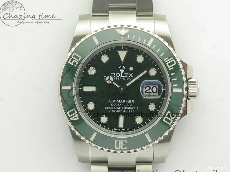 0128 Submariner 116610 LV Green Ceramic DJF 1:1 Best Edition on SS Bracelet SA3135( Free R Cover) Versatile 3357